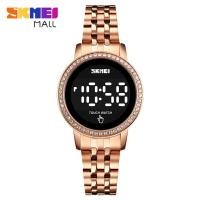 ราคา SKMEI 1669ผู้หญิง LED นาฬิกา Luruxy เพชรแบบ Dial แฟชั่นเลดี้นาฬิกาข้อมือสายสแตนเลส30เมตรกันน้ำ (7040844196)