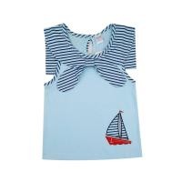 ราคา Chelsee เสื้อยืดคอกลม เด็กผู้หญิง รุ่น 237881 ปกทหารเรือ ลายเรือใบ ผ้า 100 Cotton อายุ 2 10ปี เสื้อผ้าแฟชั่นเด็กโต (19688237839)