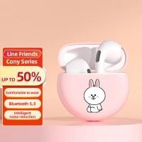 ราคา Line Friends LFT27การ์ตูนบลูทูธชุดหูฟัง TWS หูฟังบลูทูธไร้สาย5 3กีฬาหูฟังลดเสียงรบกวนสมาร์ท Contro (17345227210)