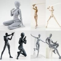 ราคา 14cm Sketch Draw Male Female Movable Body Kun Body Chan Joint Pain Anime Figure Shf Action Figure Toy Model Draw Mannequin (11643750046)