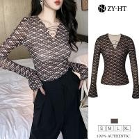 ราคา ZY HT EraVogue เสื้อผ้าผู้ญิง เสื้อแขนยาว เสื้อแฟชั่นผญ เสื้อเกาหลี เสื้อเซ็กซี่ 9586 (18539153862)