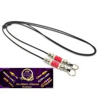 ราคา TA078 สร้อยพระเชือกร่ม 3 ห่วง ห้อยเลส ห้อยพระ แต่งเม็ดสแตนเลส (18690133660)