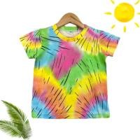 ราคา abckids เสื้อยืดเด็กมัดย้อม Size S XL ผ้าฝ้ายผสม แขนสั้น คอกลม แฟชั่นฤดูร้อน สำหรับเด็กผู้ชายและเด็กผู้หญิง TSF 1 (13573768867)