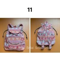 ราคา SALE เป้สะพายหลัง ผ้าพื้นเมือง ลายช้าง สวยงาม น่าใช้ เหมาะเป็นของฝาก ลดโลกร้อน (17155083943)