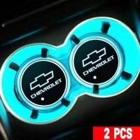 ราคา CHENJIE คุณภาพสูง Dazzle LED 7สีรถ Coaster Luminous รถถ้วยน้ำ Pad รถ Anti Slip ถ้วยสมาร์ท Induction รถถ้วยเบาะ Auto ตกแต่งภายในรถอุปกรณ์เสริมสำหรับ Chevrolet Malibu TrailBlazer Spark Cruze Aveo Suburb