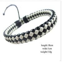 ราคา ILOVEDIY เชือกกำไลข้อมือหนังยูนิเซ็กส์แร็ปสีดำเชือกปรับระดับได้ (15265855667)