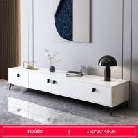 ราคา 160cmตู้วางทีวีไม้ ตู้วางทีวี 3 ลิ้นชัก ตู้วางทีวีที่รองรับทีวีขนาด 55 32 นิ้ว ตู้วางทีวีสไตล์ยุโรปมินิมอล ตู้วางทีวีสีขาวแบบปรับได้ (18259640804)