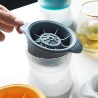 ราคา ที่ทำน้ำแข็ง silicone Ice Cube Molds Trays creative spherical whiskey ice cube box ice mold home ice hockey with lid (10630728165)