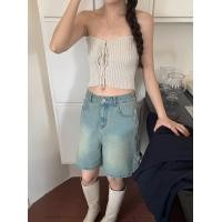 ราคา 19sepwish Betty top เสื้อเกาะอกผ้าถักผูกโบว์ด้านหน้า (20050912418)