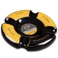 ราคา ที่เขี่ยบุหรี่ซิการ์ COHIBA ทรงกลมสีดำเซรามิกสีเหลือง (17275876502)