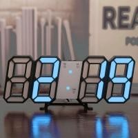 ราคา 3D LED Clock นาฬิกาดิจิตอล3D มี5 แสงให้เลือกนาฬิกาตกแต่งห้อง นาฬิกามินิมอล รุ่น (20921885731)