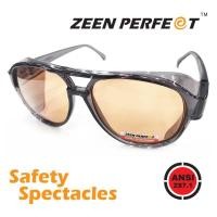 ราคา แว่นตาเซฟตี้ นิรภัย Safety Side Guard ZEEN PERFECT High Quality Aviator Style ผ่านมาตราฐาน ANSI Z87 1 American Standard มีกระบังข้าง กัน UV400 สามารถถอดเปลี่ยนเลนส์ได้ (15463974048)