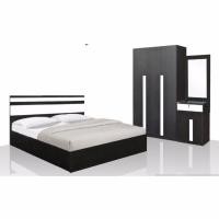 ราคา Raminthra Furniture ชุดห้องนอนSandy Set 6 ฟุต เตียง 6 ฟุต ตู้เสื้อผ้า 3 บาน โต๊ะแป้ง 60 cm ที่นอนสปริง สีโอ๊ค ขาว Bedroom Set (109890270)