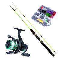ราคา สุดคุ้ม คันเบ็ดตกปลาพร้อมรอกสายเอ็น คันสไลส์ 2 ท่อน รอกตกปลา อุปกรณ์ตกปลา กบยางตกปลา ชุดตกปลาหน้าดิน คันเบ็ดถูกๆ ชุดเบ็ดถูกๆ (17740420757)