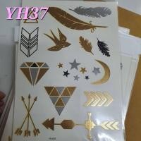 ราคา พร้อมส่ง แทททูสีทอง แทททูทอง แทททูติดตัว แทททูติดตัว (19604611586)