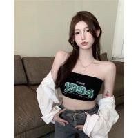 ราคา เสื้อเกาะอก ลายวินเทจ y2k มีฟองน้ำในตัว ผ้ายืด เสื้อเกาะอก1994 เสื้อเกาะอกมีฟองน้ำในตัว (21108225463)