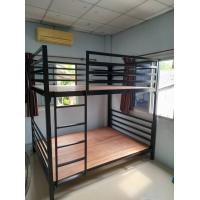 ราคา เตียงเหล็ก 2 ชั้น 3 5 ฟุต 5 ฟุต และ 6 ฟุต บันไดปีน ไม่รวมที่นอน ทำจากเหล็กกล่องอย่างดี พร้อมไม้รองพื้นเตยง (19778408582)