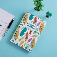 ราคา 2024 A5 Daily Planners Portable School Office Schedule Journal Agenda Notebooks Feather Print Hard Cover Calendar Planners (20877678099)