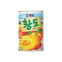 ราคา sempio white peach ลูกพีชอบ พีชกระป๋อง ผลไม้กระป๋อง เซมเพียว แบคโด 샘표 백도 400กรัม (17226082044)