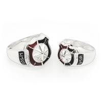 ราคา JewelStreet แหวนผู้ชาย เงินแท้925 แหวนนายร้อยตำรวจ นายร้อย คู่ ชายหญิง (1992604060)