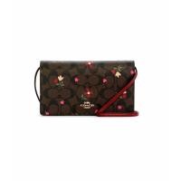 ราคา Coach outlet ของเเท้ กระเป๋าสะพายข้าง COACH ANNA FOLDOVER CROSSBODY CLUTCH (19775657823)