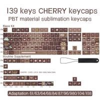 ราคา Lucky Bear Brown Gradient Keycaps Cherry Profile ปุ่มกดคีย์บอร์ดเล่นเกม ไล่โทนสีน้ําตาล สําหรับ MX Switches MK80 MATHEW (20429586101)