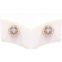 ราคา Happy Jewelry ต่างหู เพชรล้อมกลม ทองแท้ 9k 37 5 เพชรเกสร ER254 (19337964269)