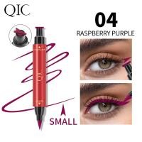 ราคา QIC Double Head Stamp อายไลเนอร์กันน้ำแห้งเร็วติดทนนานไม่เลอะ Triangle Wings Liquid Eyeliner (15852475802)
