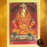 ราคา Ananta Ganesh ยันต์เจ้าสัว รูปพระพิฆเนศเศรษฐี เสริมเงินทองเพิ่มพูน โชค ลาภ วาสนา ผ่านพิธีสวดโบราณ แผ่นทอง A036 Ag (11454981792)