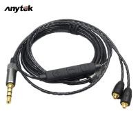 ราคา ANYTEK สายหูฟังสำรองสายหูฟังใช้ได้กับ Shure Mmcx Se215 Se535 Se846สายเคเบิลแบบปรับได้เพิ่มวอลลุ่ม Ue900 (18023420928)