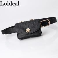 ราคา Loldeal ผู้หญิงกระเป๋าคาดเอวรูปวาดเสือดาวแฟชั่น Mini สายโซ่กระเป๋าคาดเอวที่ถอดออกได้ (7703534666)