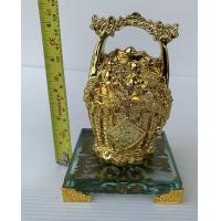 ราคา ถังเงินถังทองทำจากเรซิ่น ร่ำรวยเงินทองไม่มีที่สิ้นสุด 13CM ของศิริมงคล (14296424497)