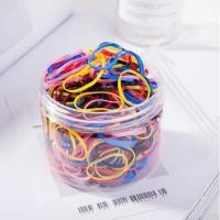 ราคา พร้อมส่งในไทย ยางรัดผม ยางมัดผม หนังยางรัดผม ยางรัดผมเด็ก แบบยืด 1กล่อง500เส้น คละสี (17424450966)