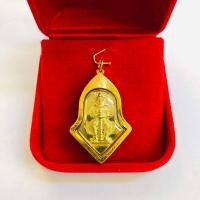 ราคา จี้ท้าวเวสสุวรรณ พิมพ์เล็ก ทองฝาบาตร รุ่นลาภผลพูนทวี สำหรับสร้อย 2สลึง เลี่ยมทองคำแท้90 กันน้ำมีใบรับประกัน (21068828107)