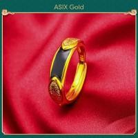 ราคา ASIX GOLD แหวนผู้ชายทอง 24K แหวนมังกรครอบงำ แหวนผู้ชายเท่ ไม่ดำ ไม่ลอก (20331542907)