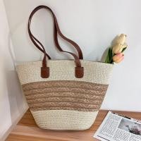 ราคา พร้อมส่ง 5 ลาย กระเป๋าสาน สายหนัง สานลาย กระเป๋าสานสายหนัง ทรงshoppping bag minimal M216 (21286799662)