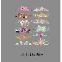 ราคา ตัวรีด สติ๊กเกอร์รีดติดผ้าดอกไม้ (7577754205)