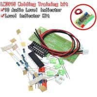 ราคา LM3915 DC 9V 12V 10 LED Sound Audio Spectrum Analyzer Level Indicator Kit DIY Electoronics Soldering Practice Set laboratory (19660927702)
