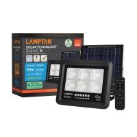 ราคา Global House LAMPTAN โคมไฟฟลัดไลท์โซลาร์เซลล์ LED 50W รุ่นไรโน รีโมท IP65 แสงเดย์ไลท์ รับประกันของเเท้ (20641538687)
