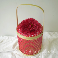 ราคา ตะกร้าปิ่นโตสีแดง ตะกร้าเปล่า ตะกร้าใส่ส้ม ตะกร้าใส่ผลไม้ ปิ่นโตกลมแดง สินค้ามีพร้อมส่ง (21020573609)