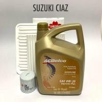 ราคา ชุดเปลี่ยนถ่ายน้ำมันเครื่อง กรองแอร์ กรองอากาศ SUZUKI CIAZ เซียส 1 2 by ACDelco 0W 20 (19742789623)