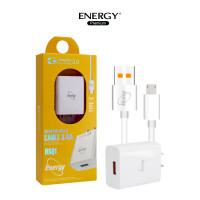 ราคา Adapter Quick Charge 3A ชุดหัวชาร์จพร้อมสาย หัวชาร์จเร็ว 3 0A Set Quick charge 3 0A Energy Premium HSQ1 Micro Type C USB (16550555851)
