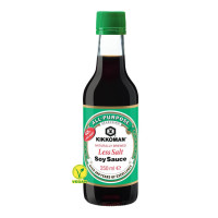 ราคา คิคโคแมน ซอสถั่วเหลือง สูตรเค็มน้อย 250 มล Soy Sauce Less Salt 250ml Kikkoman brand (12358857501)