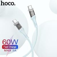 ราคา HOCO PD60W Type C ถึง Type C Fast สายชาร์จสำหรับ Macbook แท็บเล็ต USB C PD60W โทรศัพท์สายไฟสำหรับ Xiao Mi Huawei Realme Samsung Galaxy S20 Samsung S9 Plus USB Type C สำหรับ Huawei P30 (15962888598)