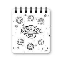 ราคา สมุดโน้ตปกอ่อน Pursenote สันห่วง ชุด We are the Universe ปกสีขาว (10998409188)