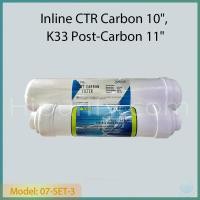 ราคา ชุดไส้กรองน้ำ ขั้นตอนที่ 4 5 Inline CTR Carbon 10 K33 Post Carbon 11 (13351117808)