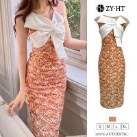 ราคา ZY HT EraVogue เดรสผู้หญิง ชุดราตรี เดรสเกาะอก เดรสสีส้ม เดรสไปงานแต่ง ชุดไปทะเล เดรสลายดอก ชุดออกงาน เดรสเซ็กซี่ เดรสเกาหลี เดรสออกงาน 10058 (14087214410)