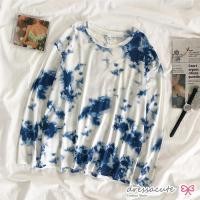 ราคา ส่งเร็วพิเศษ 1015 เสื้อแขนยาวลายมัดย้อม ล่าสุดทรงฮิต เสื้อยืด Over Size ผ้าหนานุ่ม ใส่สบาย (7943619833)