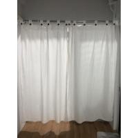 ราคา ผ้าม่านผ้าฝ้าย คอกระเช้า สีขาว แบบกระดุมถอดแกะได้ ผ้าม่านมินิมอล ผ้าม่านสีขาว ผ้าม่านวินเทจ (9394498926)