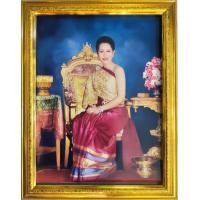 ราคา กรอบรูปกระจกมงคล ภาพ พระราชินีในสมัย รัชกาลที่9ขนาด 18 23 นิ้ว (16217151144)